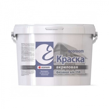 Краска акриловая ecoroom фасадная для OSB
